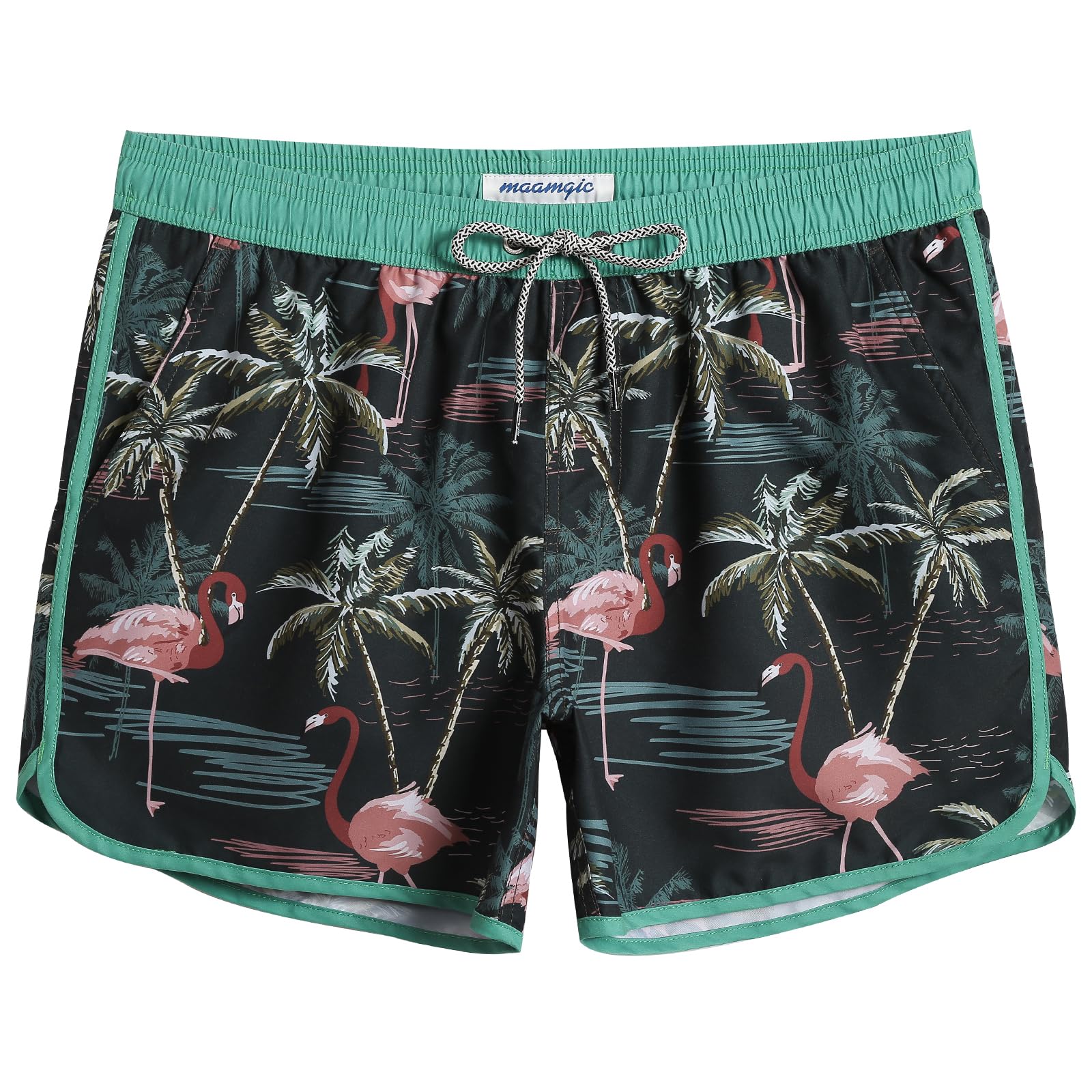MaaMgic Bañador Hombre de Natación Secado Rápido Interior de Malla Pantalones Cortos d'Aire Vintage 80s 90s — view 39