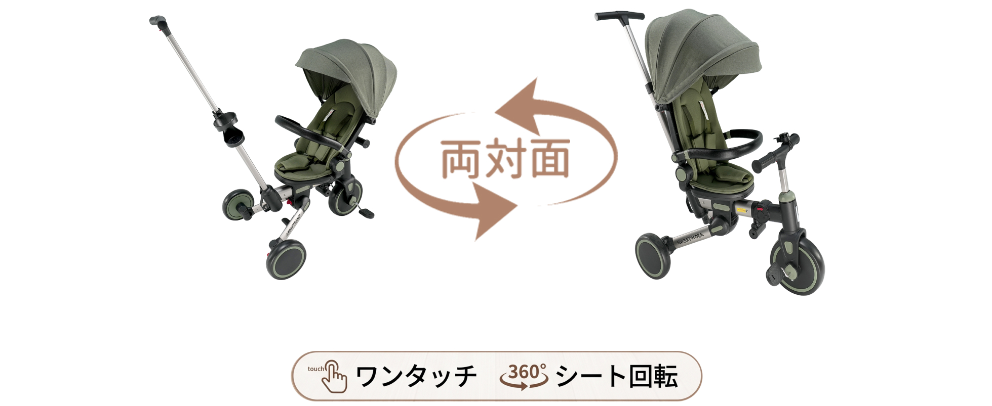 Amazon.co.jp: 【ASOWTREND】子供用三輪車 手押し棒付き 六ヶ月～6 歳
