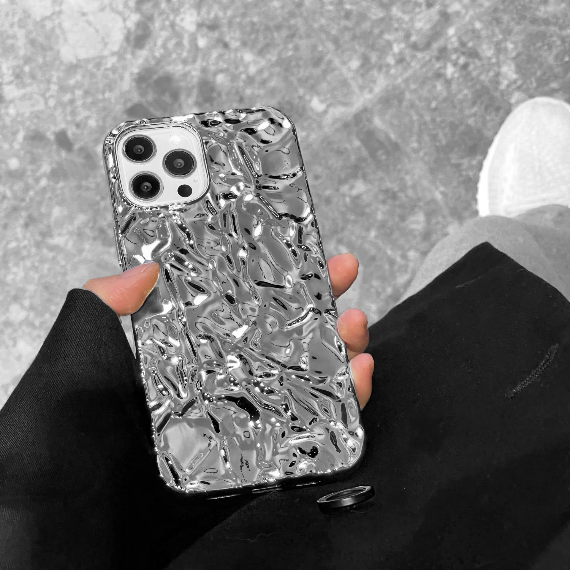 Bling Glitzer Hülle Für IPhone 12 Mini | Weiches Silikon + Harte PC-Rückseite | Stoßfest & Kratzfest | Golden