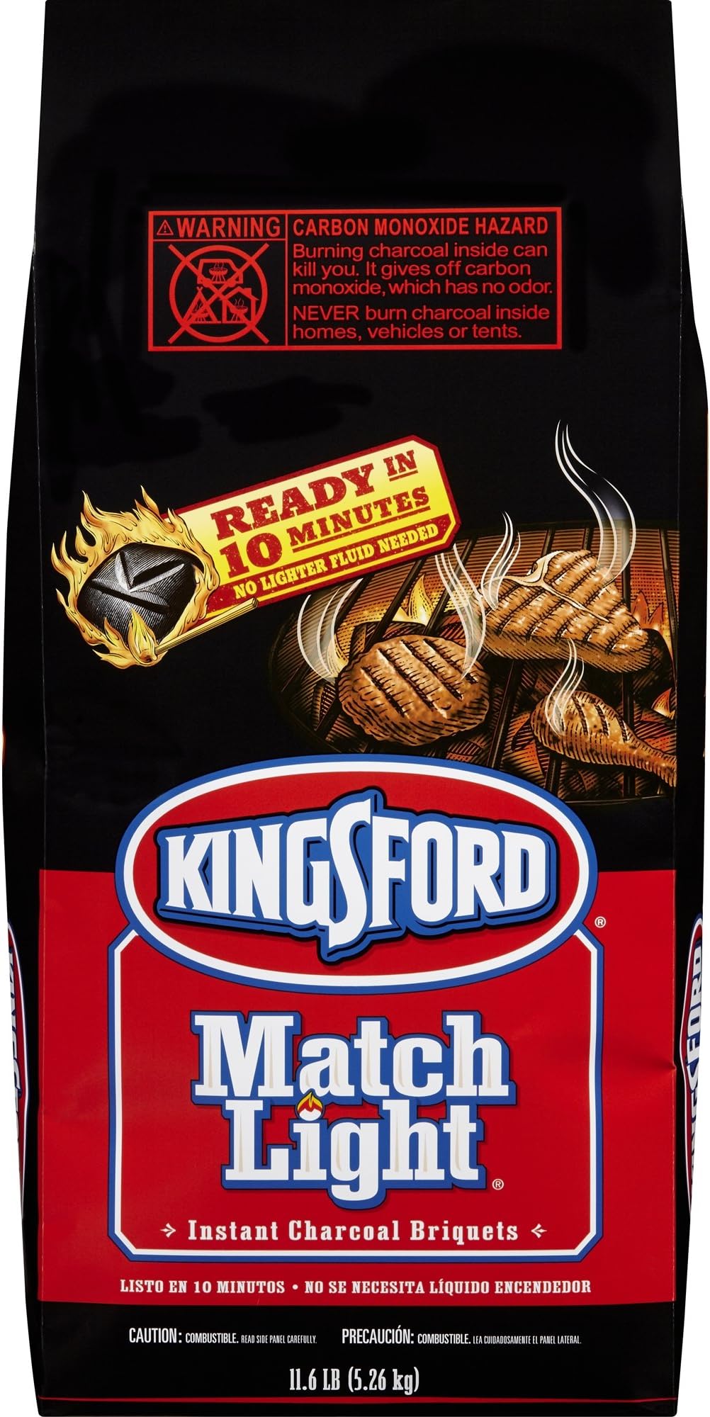 Kingsford 31267 Match Light Charcoal Briquettes, Two 11.6