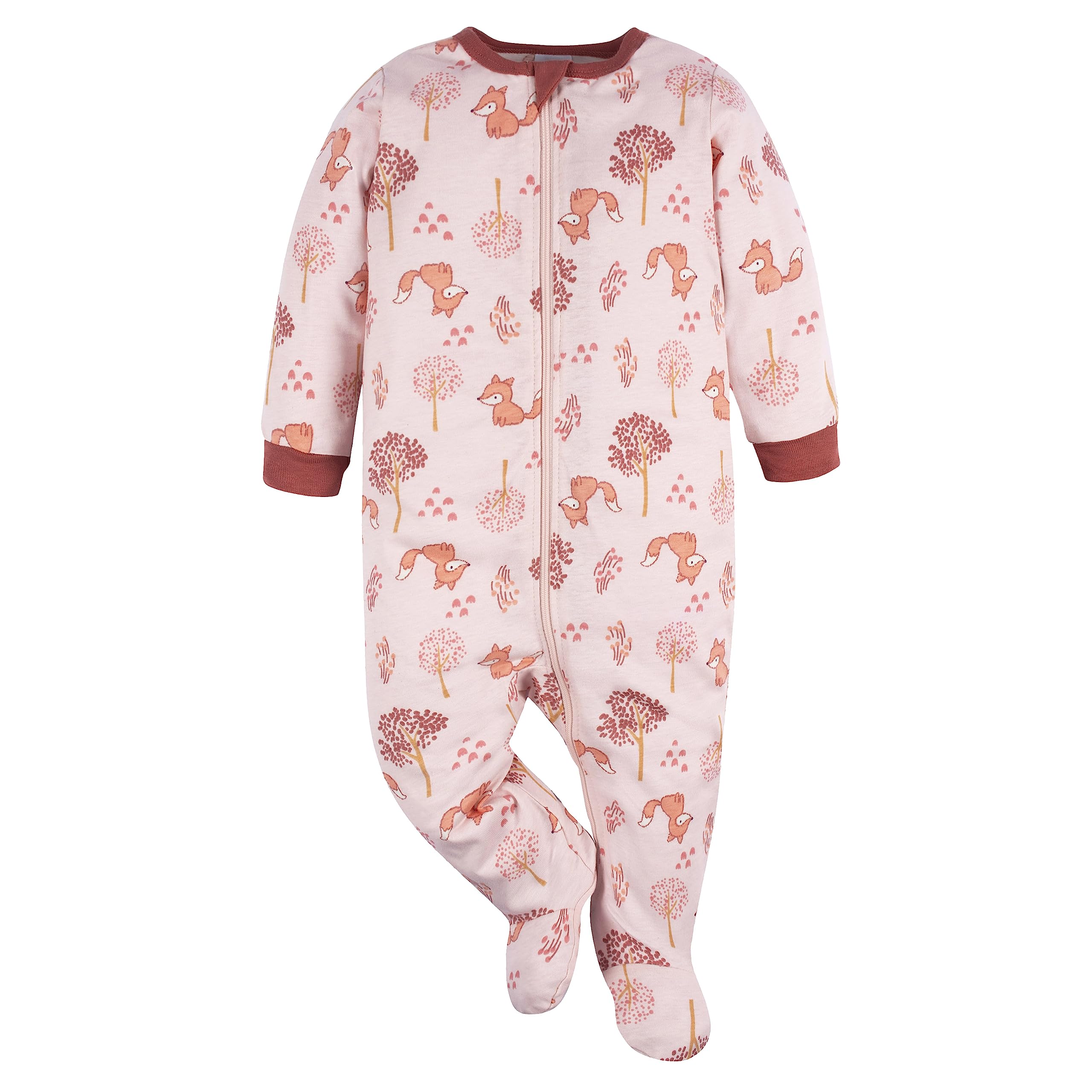 Gerber Boys and Girls 12 Piece Layette Gift Set Conjunto de Ropa de Capa Piezas, Purple Fox, 0-3 Meses (Pack Bebés