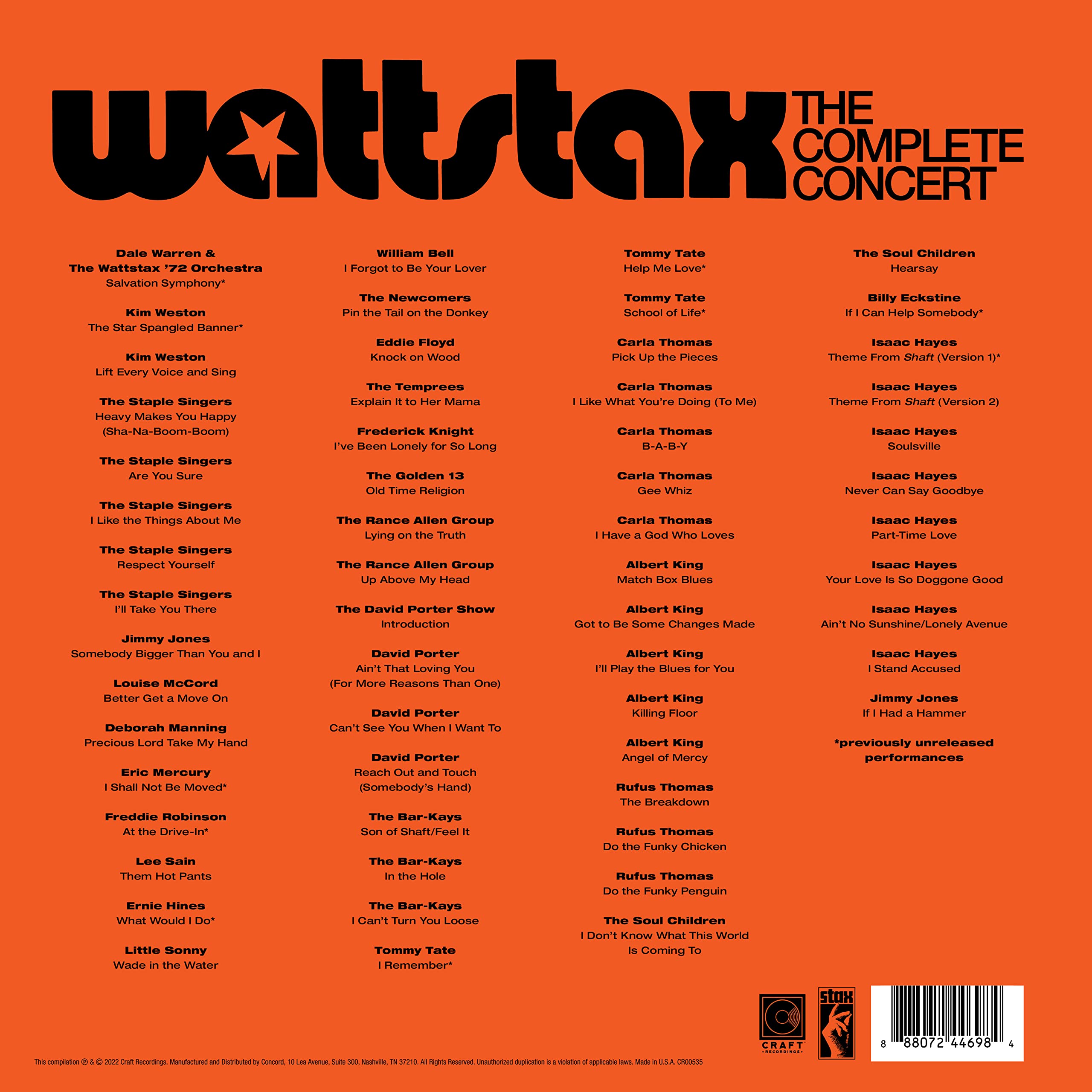Wattstax: The Complete Concert