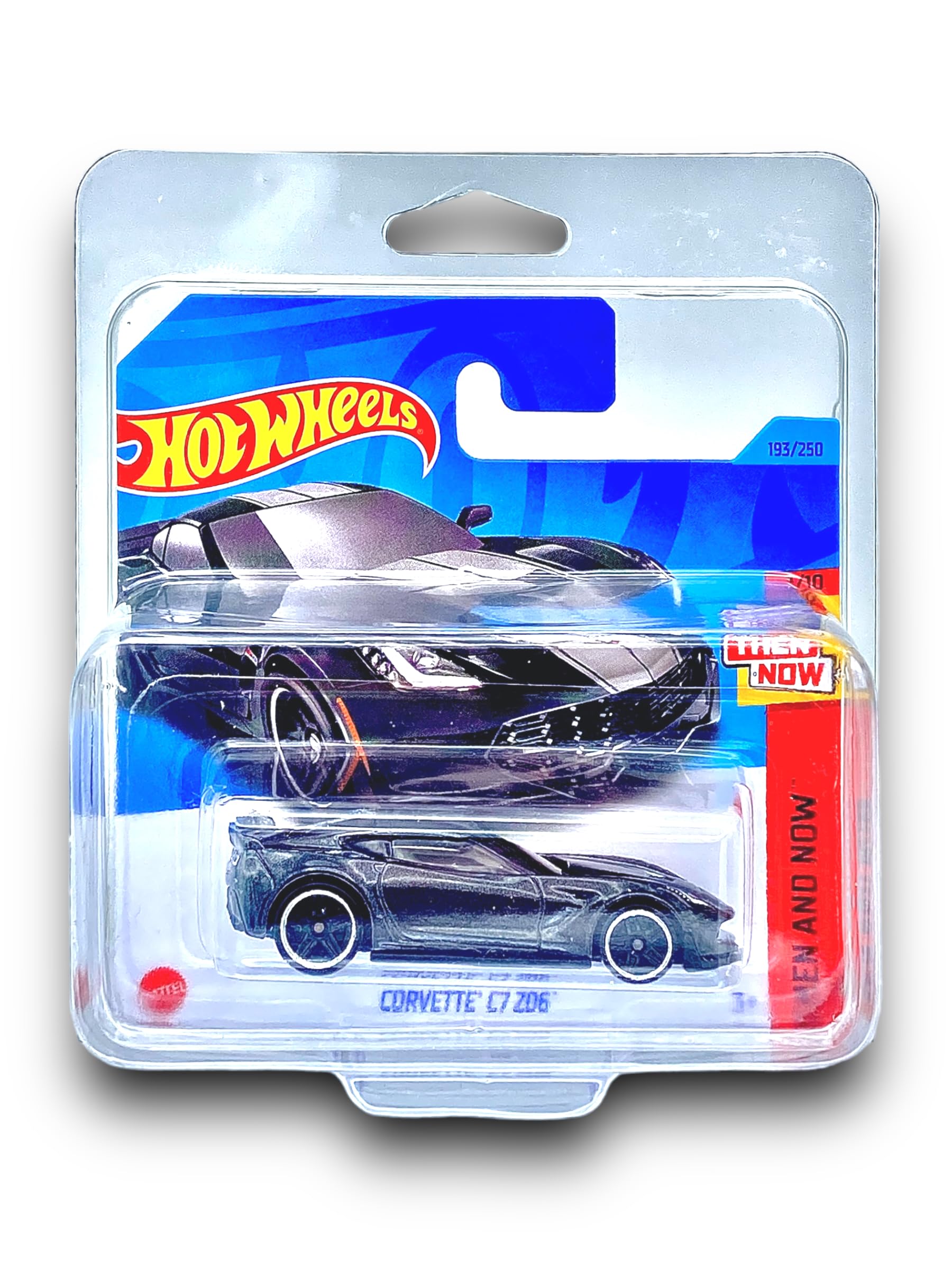 Corvette C7 Z06 (Metallic Dark Grey) 1/10 Then and Now - 2023-193/250 (Short Card) - COMES IN A KLAS CAR KEEPER PROTECTIVE COLLECTORS CASE - HKJ40