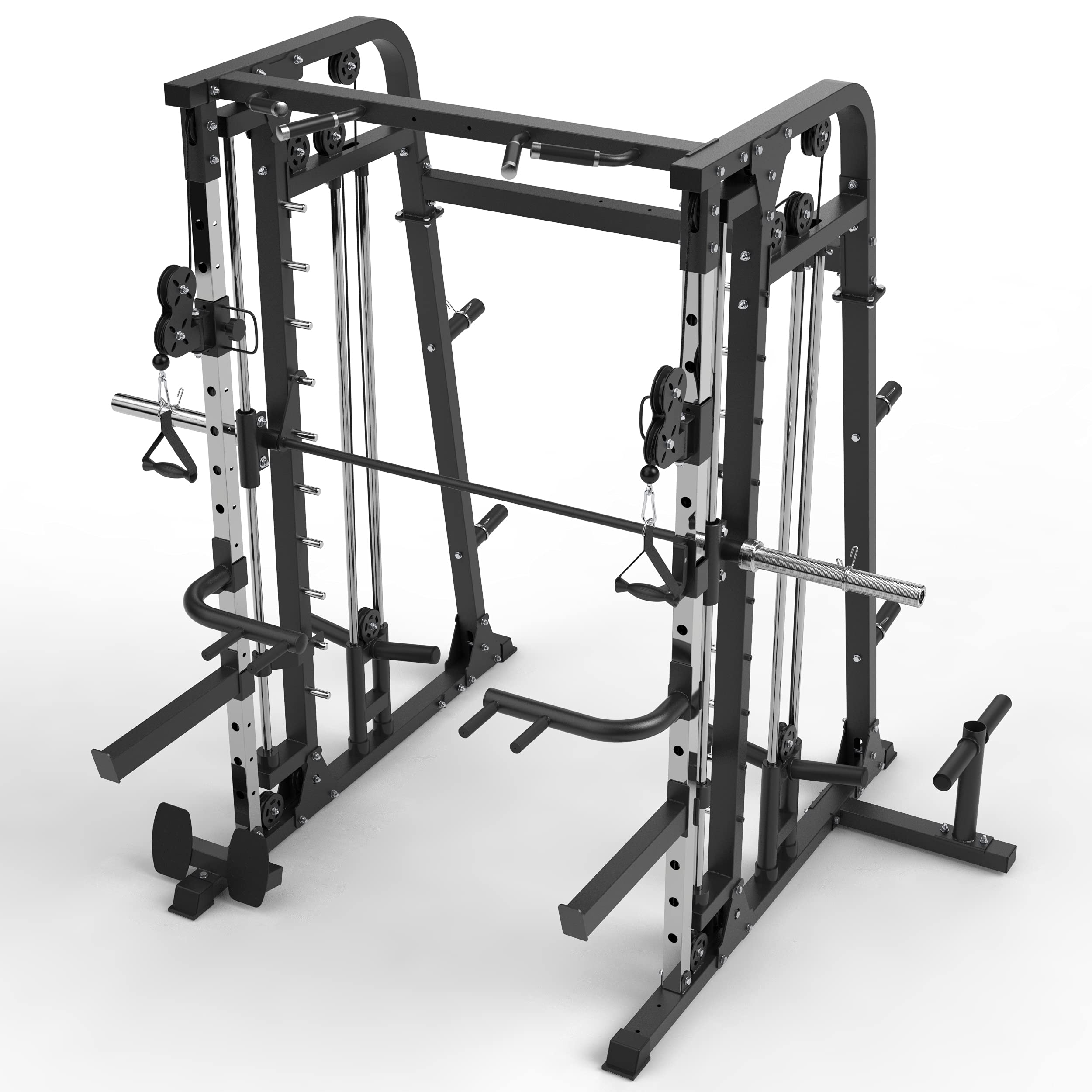 Buy MAJOR LUTIE Power Cage & Smith Machine with LAT PullDown Pulley System and Squat Rack for
