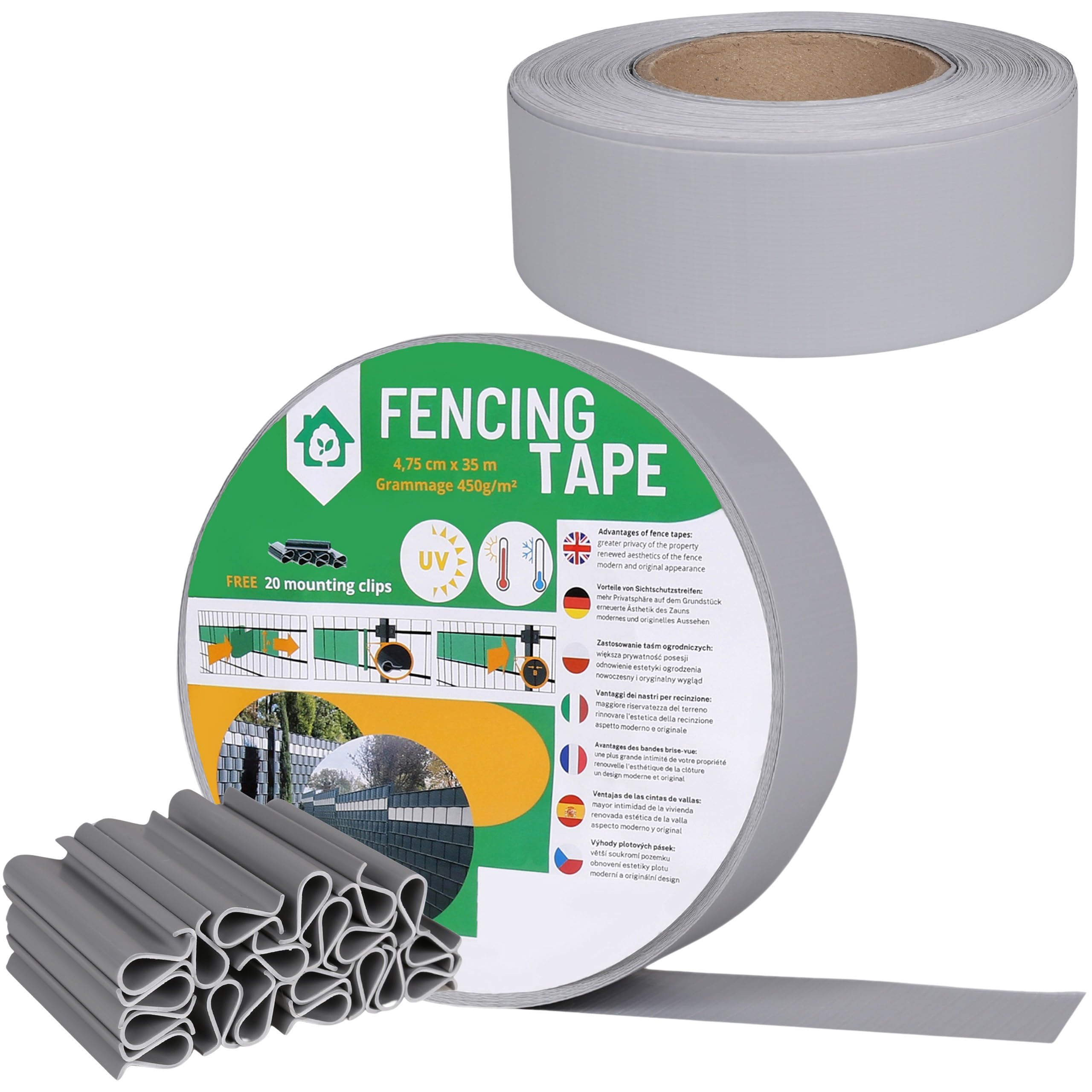 Garden Fence Stripe I Fencing Tape, Shading, Panel Cover for Deck Patio