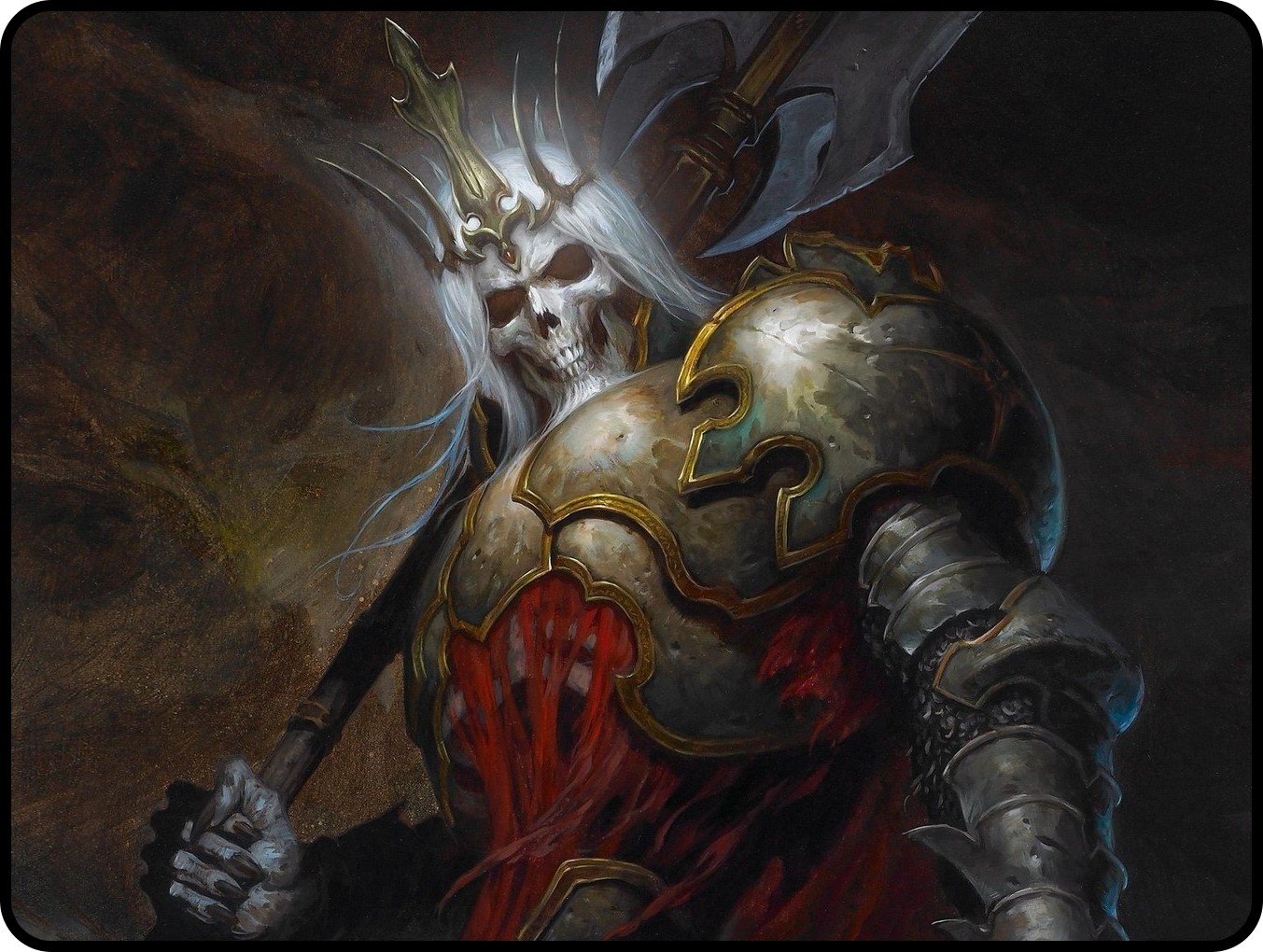 Hot Diablo III Skeleton King Leoric of Deluxe Mousepad Professional Gaming Mat Mouse Pads 300x250x3mm(11.80x9.84x0.12inch)