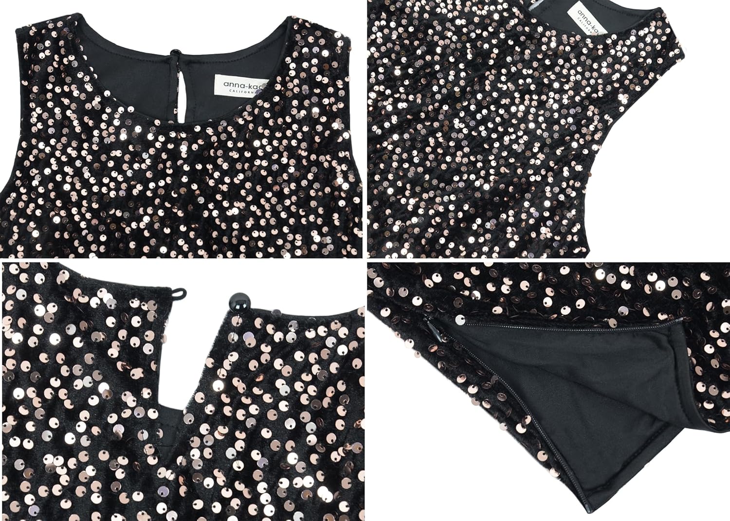 Anna-Kaci Women's Sequin Sleeveless Tops Sparkle Glitter Crew Neck Club Party Nightout Crop Tank Top - Image 6