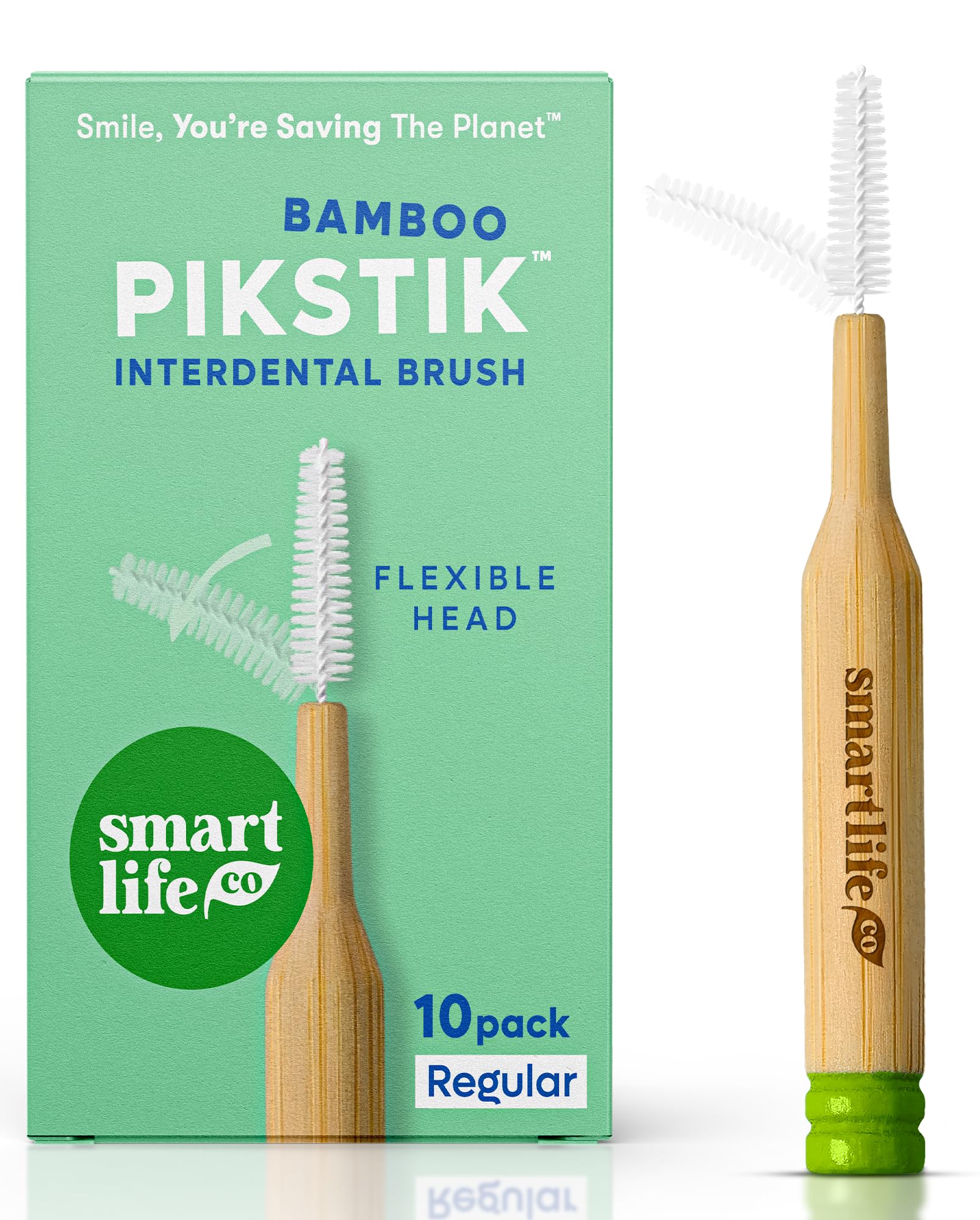 Photo 1 of SmartLifeco Bamboo Interdental Brushes, 10 Count