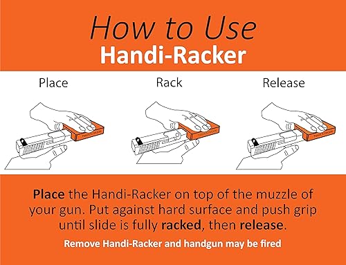 Miniatura 3 de Handi-Racker Herramienta de pistola de asistencia para estante deslizante estante fácilmente tus pistolas semiautomáticas atascos transparentes