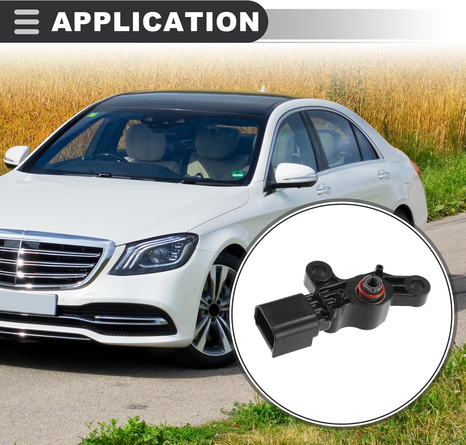 Motoforti Throttle Position Sensor, Car TPS Sensor, for Mazda CX-7 2010-2012, Plastic, Metal, Black