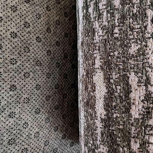 Miniatura 10 de Alfombra vintage lavable de 3 x 5 pies, lavable, bohemio, medallón floral, bohemio, tapete antideslizante para mesita de noche, de lana sintética