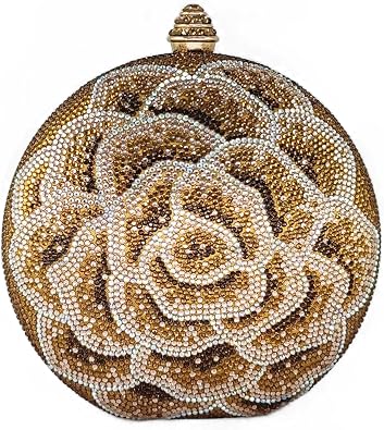 Boutique De FGG Rhinestone Clutch Purse, Women Formal Crystal Evening Bag