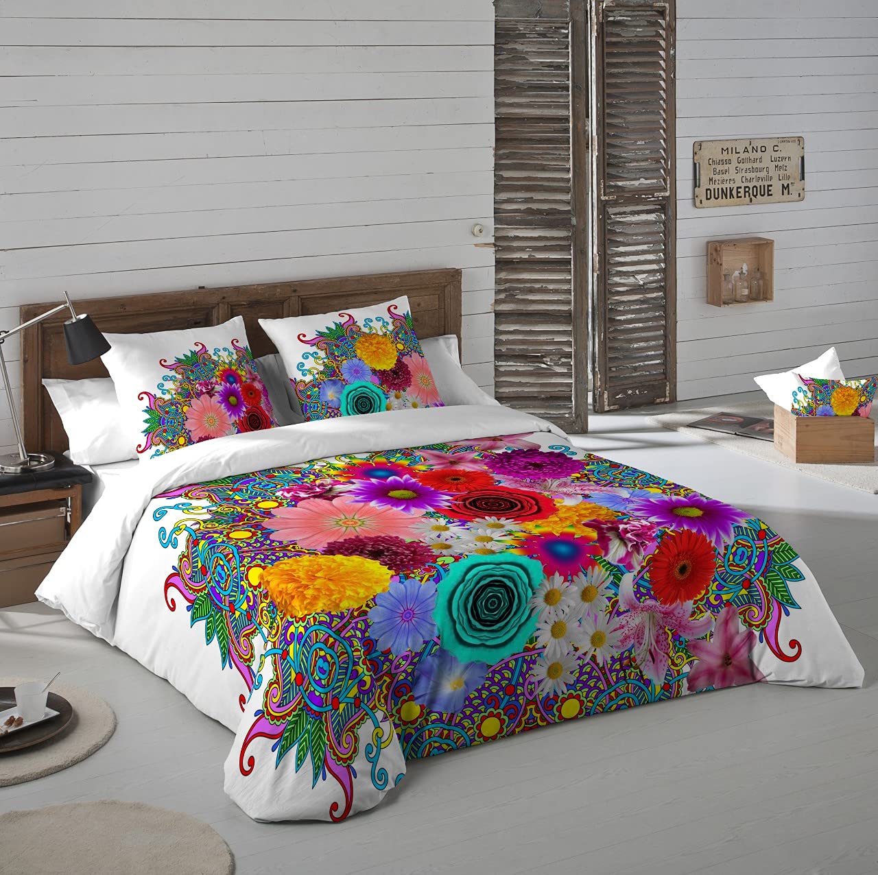 Somerfield-KING Size 3 Piece Bed Sheet Set, Bedsheet with pillow, 1 Bedsheet + 02 pillows, Bedsheet and pillow set Soft Poly Cotton Bedding Sheets & Pillowcases Sets