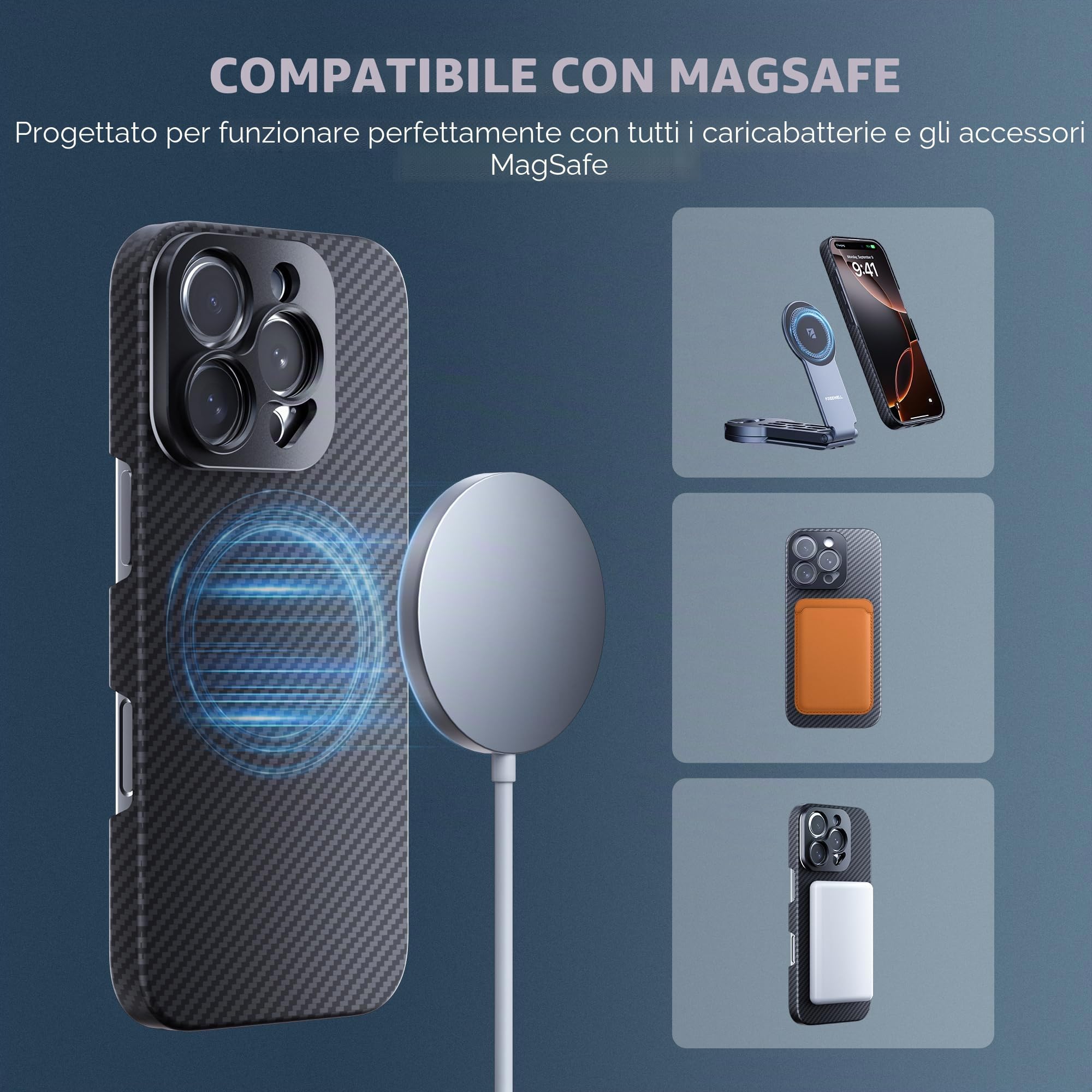 FREEWELL Custodia Pro Filmmaker per iPhone 16 Pro - Filtri magnetici e supporto obiettivo da 17 mm nero