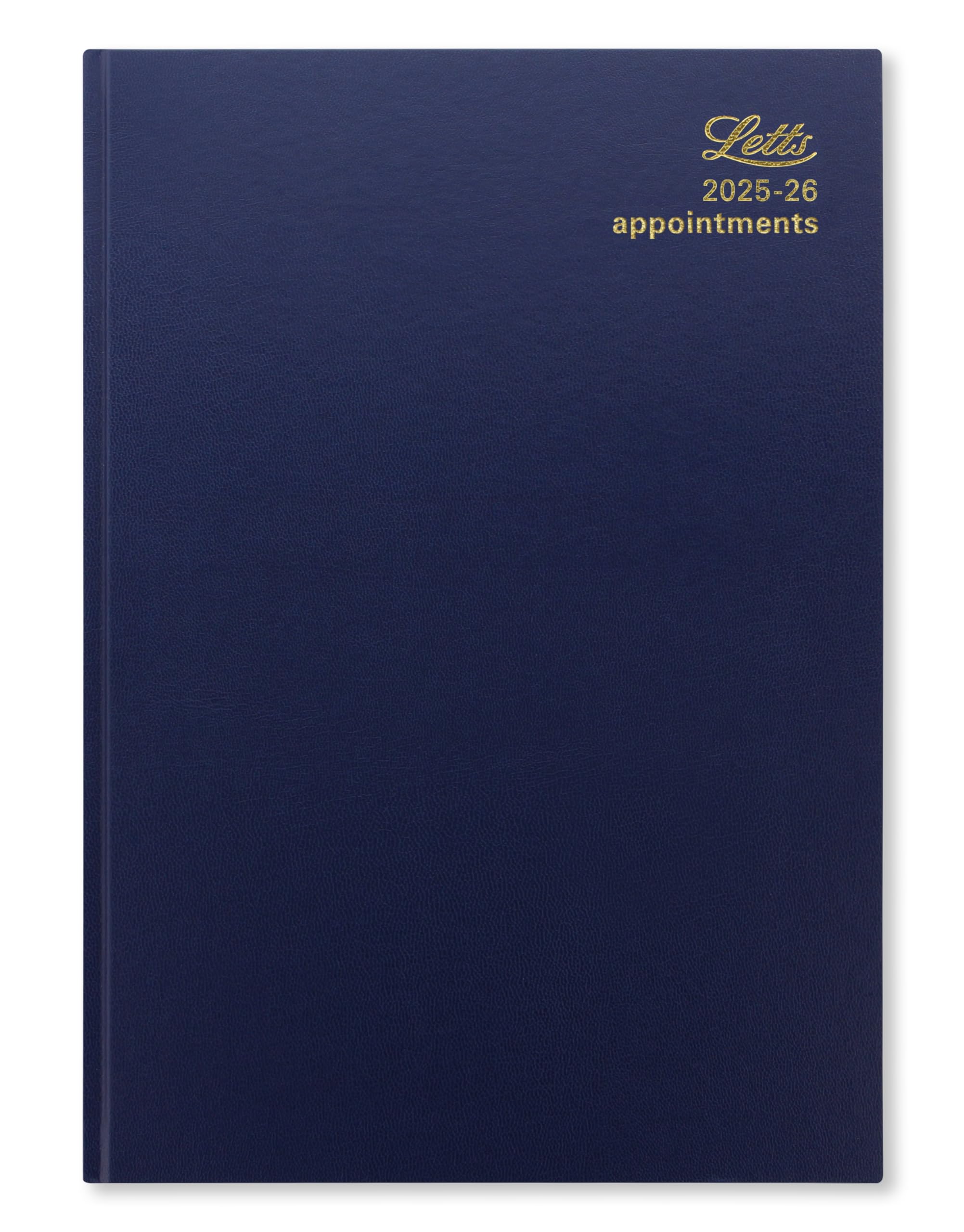 Letts of London Standard A4 academic 2025/2026 day to a page with appointments diary - Blue 26-TA1ZBL
