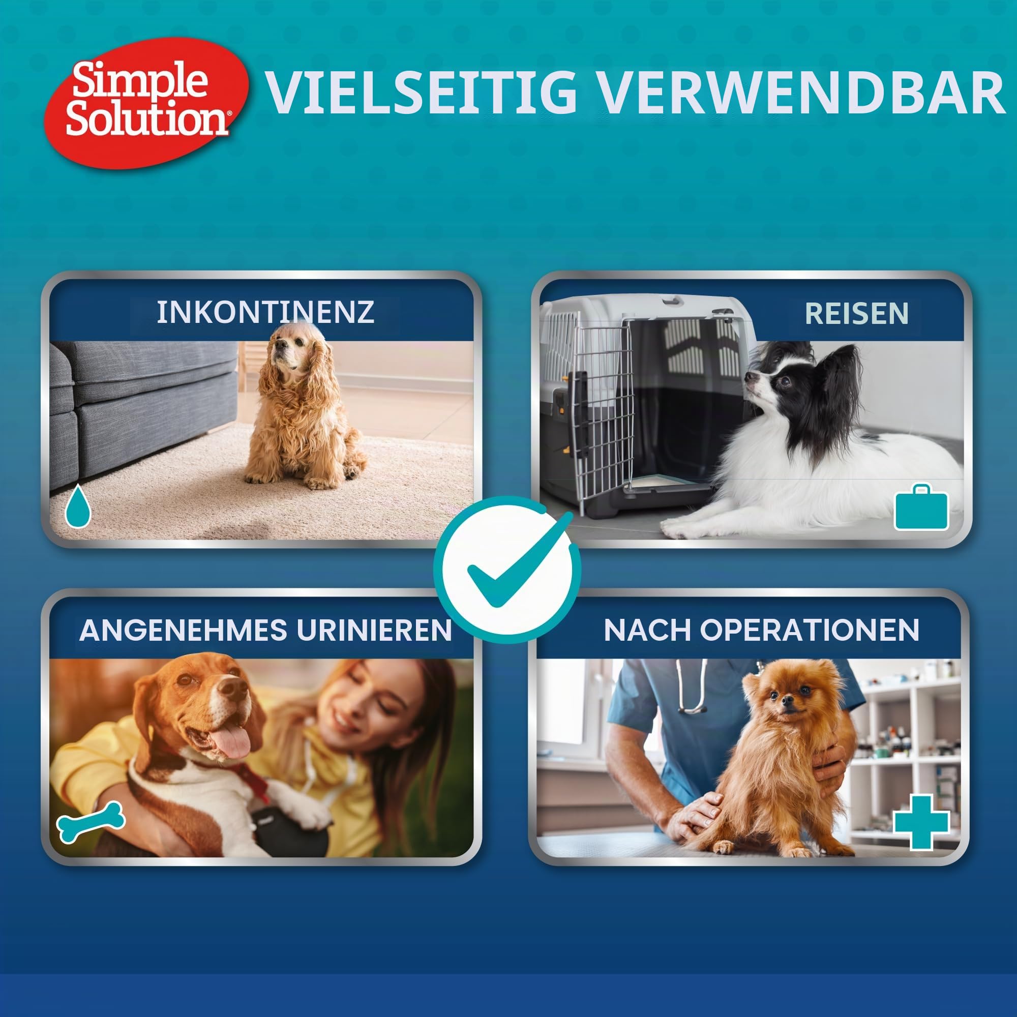 Simple Solution Hunde Windeln waschbar L
