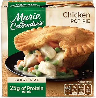 Marie Callender's Chicken Pot Pie 15 oz - Frozen White Meat Chicken with Flaky Crust, Microwave or Oven Ready Comfort Food