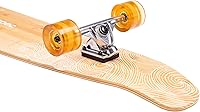 Vista 4 de Retrospec Zed Cruiser & Pintail Longboard Skateboard Complete – Bamboo & Canadian Maple Wood Cruiser con camiones Kingpin reversa