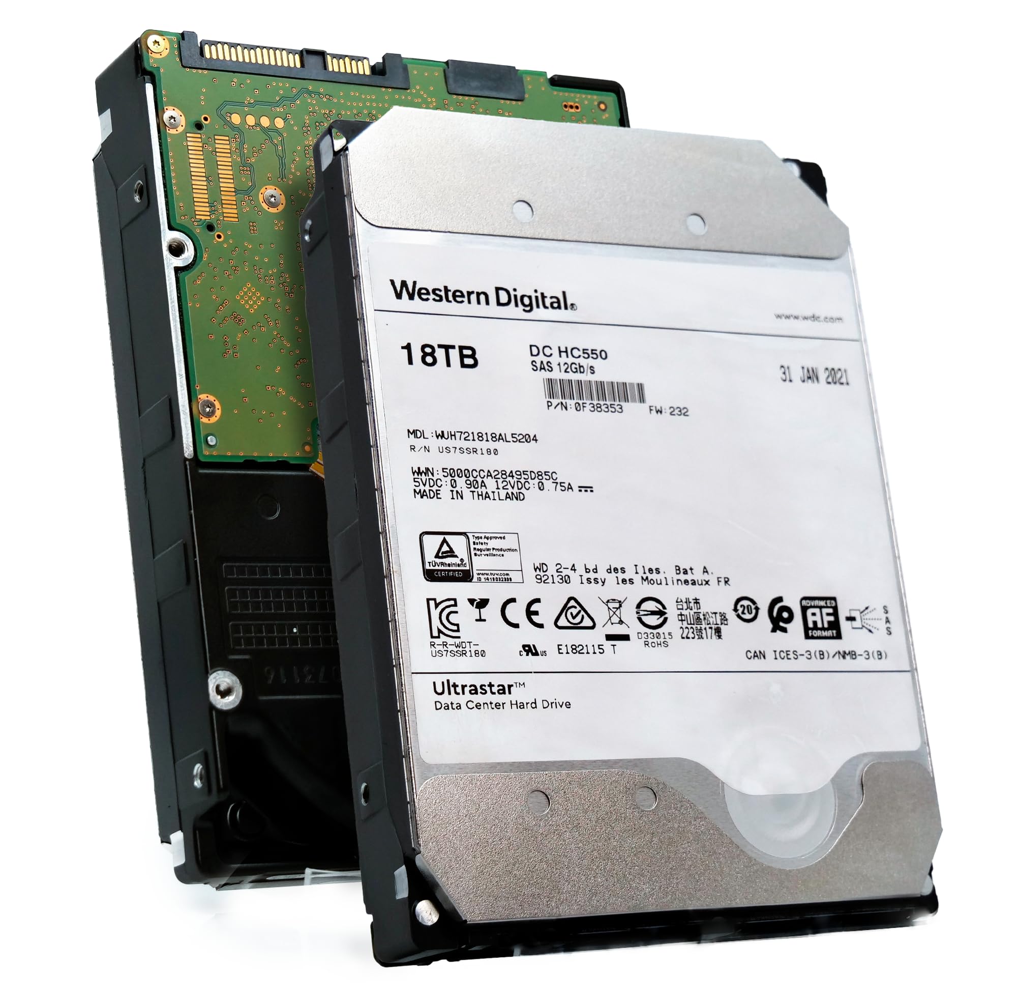 Amazon.com: Western Digital WD WUH721818AL5204 18TB SAS 12Gb/s 7.2