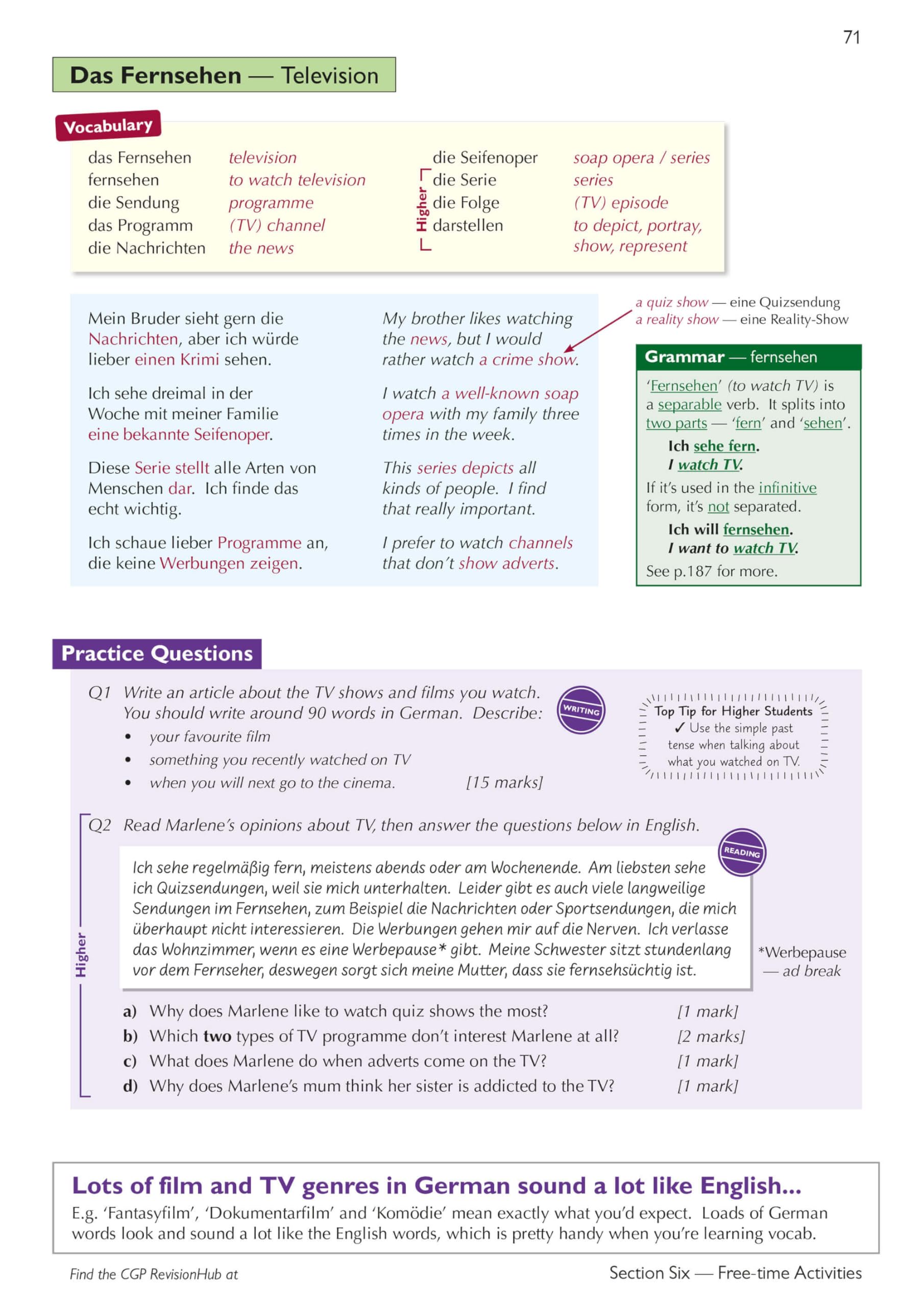 New GCSE German AQA Complete Revision & Practice with CGP RevisionHub (for exams from 2026) (CGP AQA GCSE German)