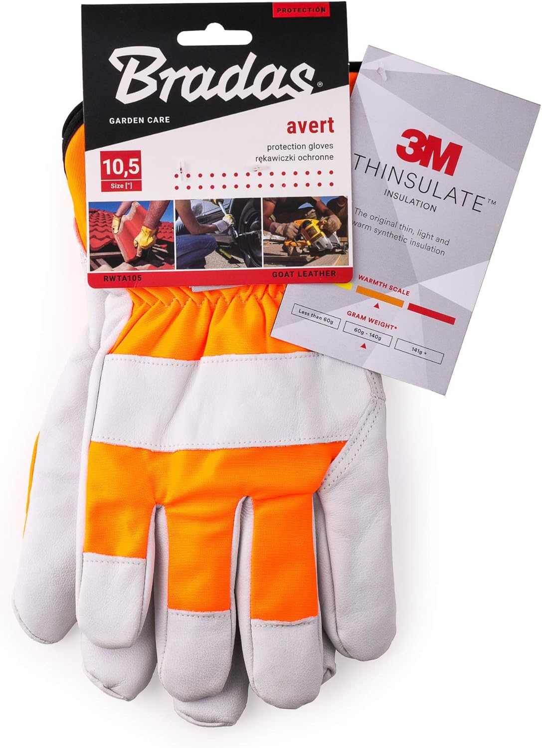 BFG protection gloves 10,5 size I Chainsaw gloves I Leather work gloves