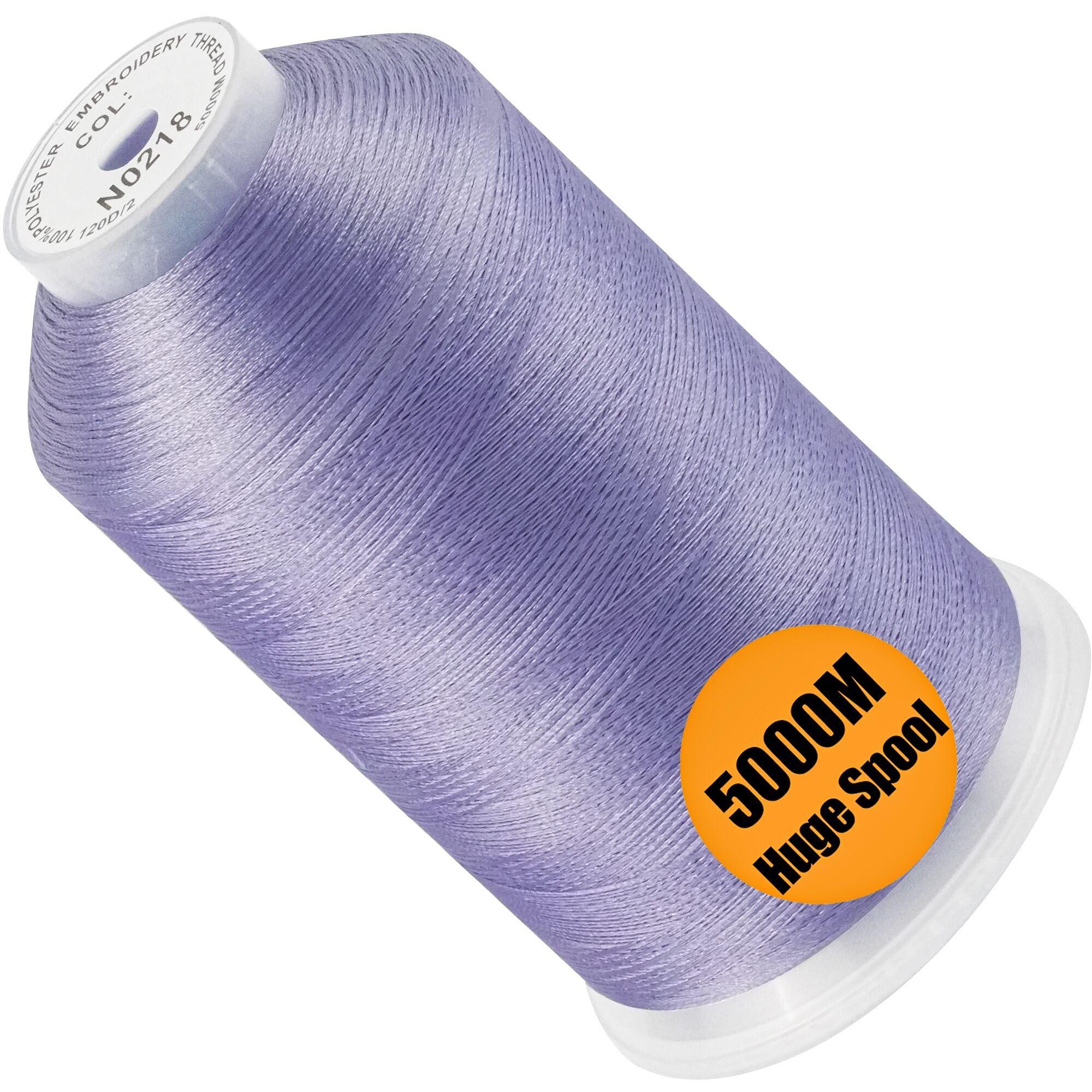 New brothread 5000M Huge Spool Embroidery Machine Thread - Light Mauve