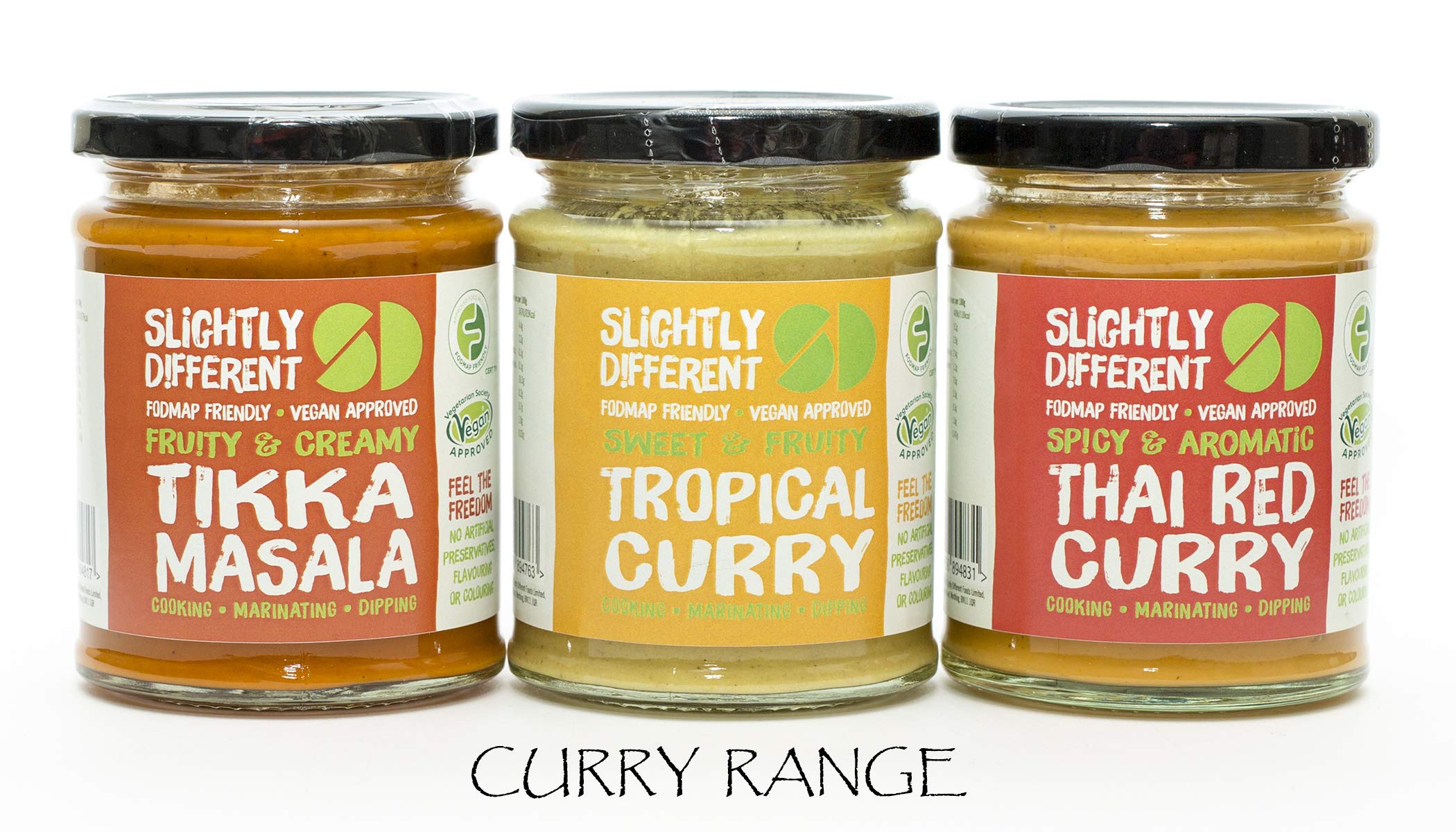 Buy Curry Range x 3 Thai Red Curry, Tropical Curry & Tikka Masala Vegan