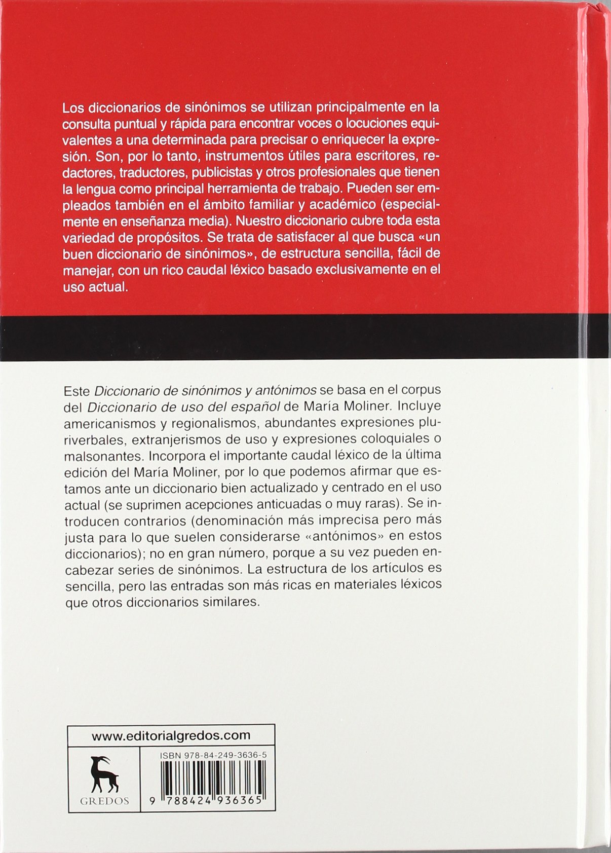 Diccionario de sinónimos y antónimos. Nueva edición: Nueva edición: 918