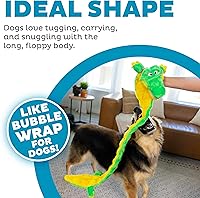 Vista 3 de Outward Hound Juguete de peluche Squeaker Matz Gator para perro, XXL