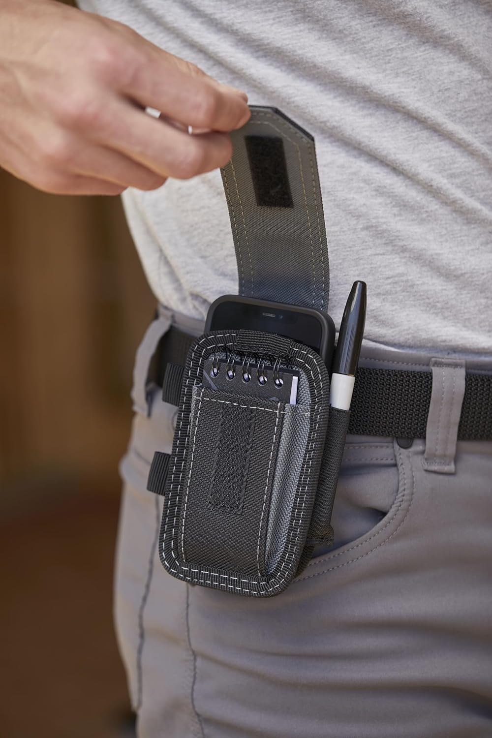 ToughBuilt - Utility Pouch, Heavy-Duty Tool Pouch with Multiple Pockets, Secure Attachment & Storage for Jobsite Use