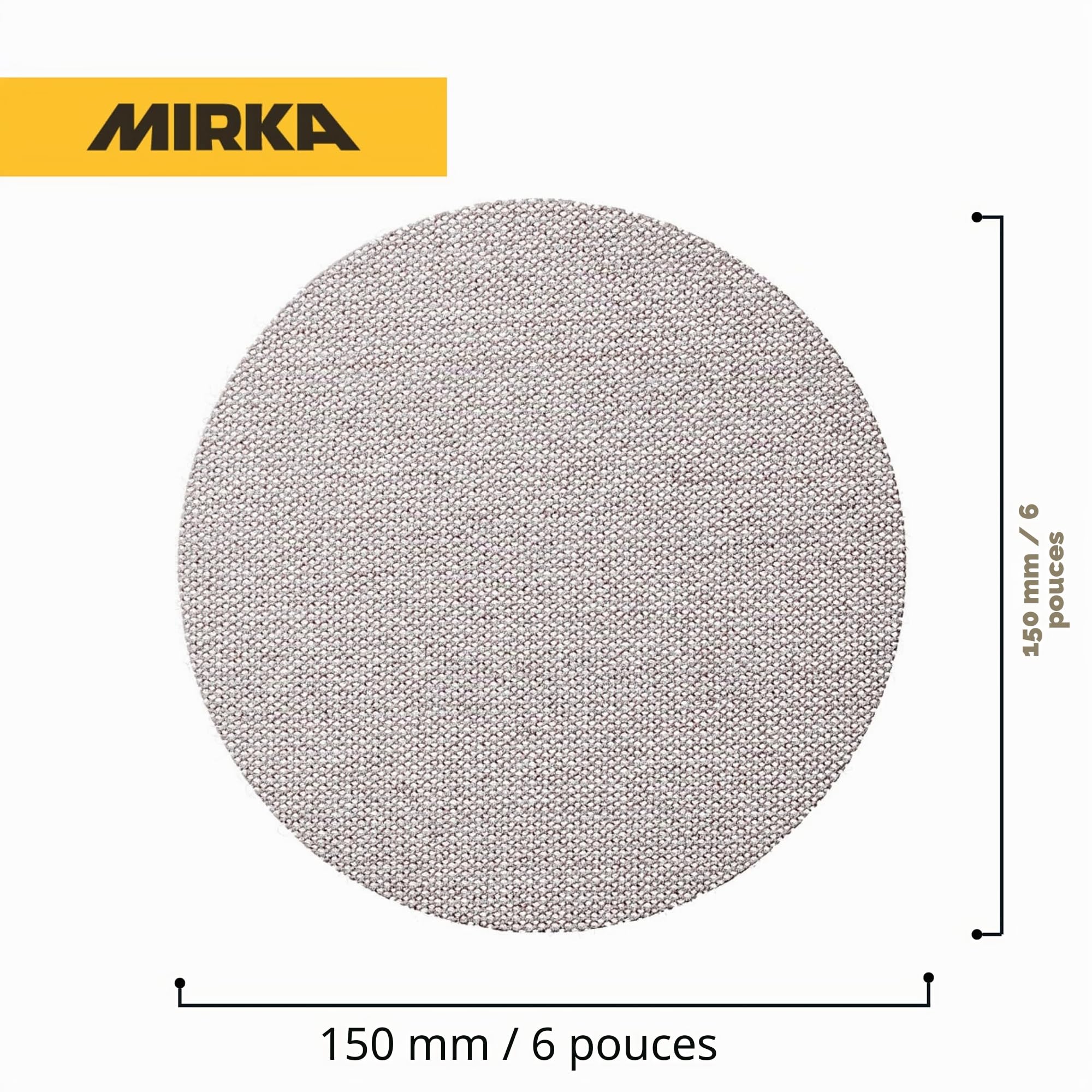 Mirka Abranet Ace Disque abrasif auto-agrippant Ø 125 mm grain P400 50 pcs