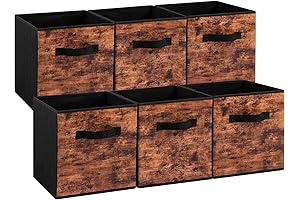 Rustic Storage Cubes for Decluttered Living Spaces