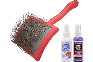 Chris Christensen Grooming Kit for Goldendoodles, Labradoodles, Poodles: Big G Slicker Brush,...