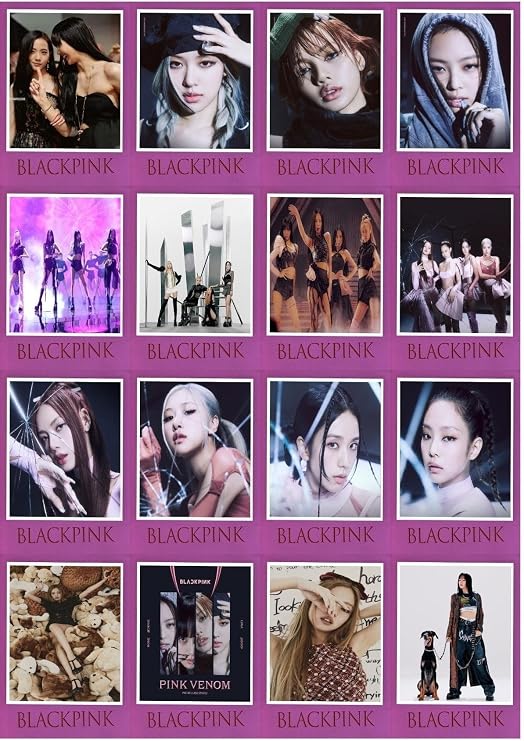 Postifull Blackpink Poster Seti - Born Pink- Yeni Albüm - Duvar Posteri - Yapışkanlı - Duvar Dekoru - 50 Adet;