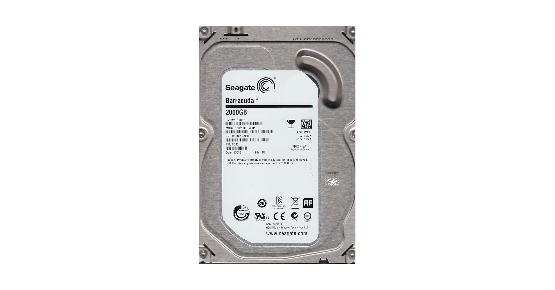 【動作確認済】Seagate HDD 3TB 2台 内蔵ハードディスク Amazon | Seagate 2TB HDD 7.2K RPM 3.5インチ 6Gb/s SATA