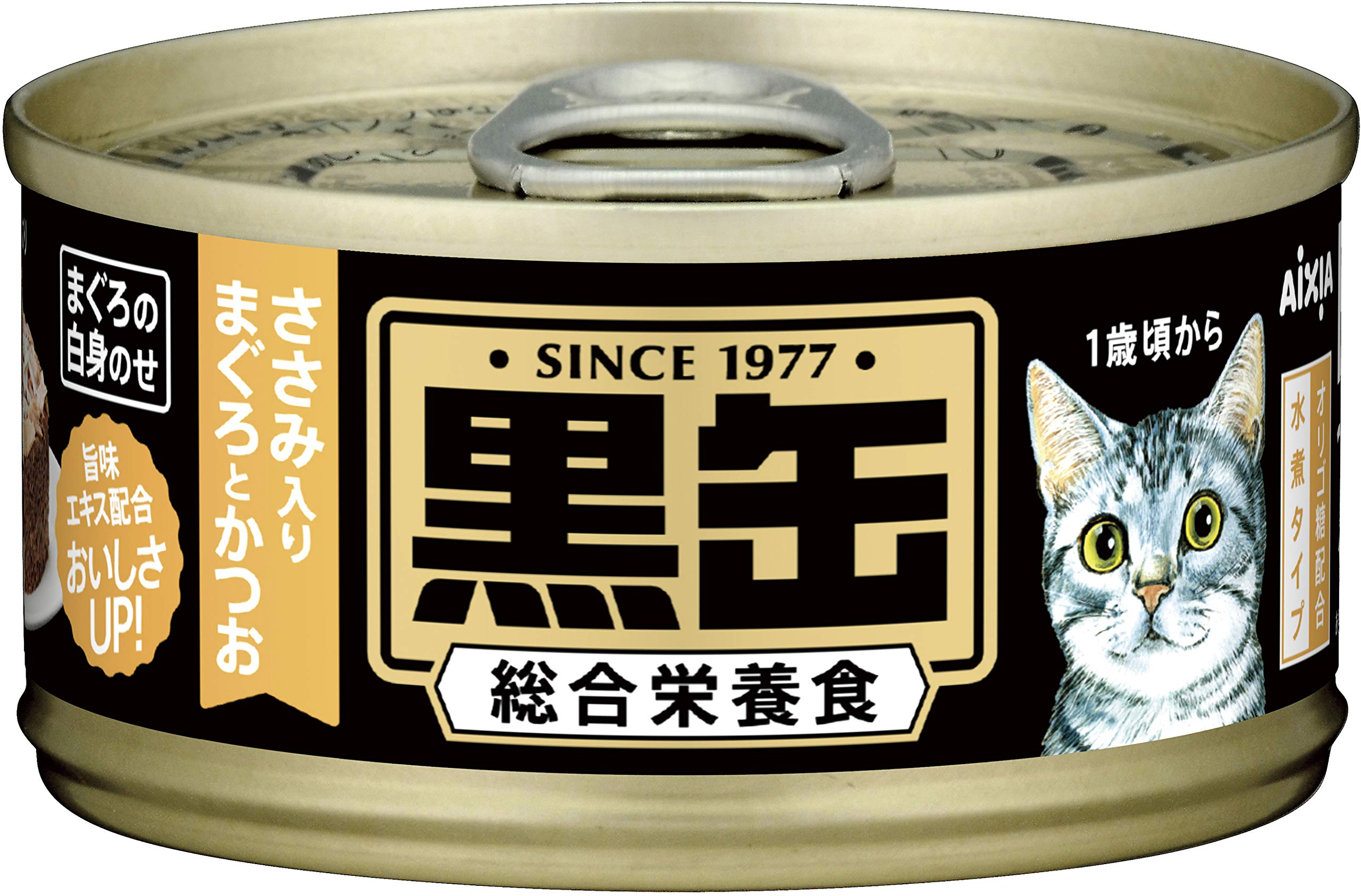 Amazon.co.jp: 黒缶 ミニ ささみ入りまぐろとかつお 80g×48個入り