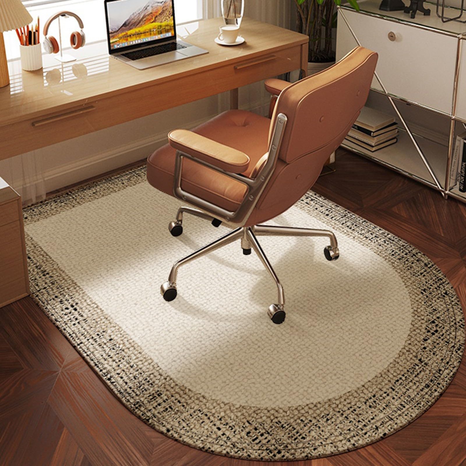 Office Chair Mat,Study Room Swivel Chair Carpet Anti-Slip Floor Protection Mat(Style1,100x140cm)