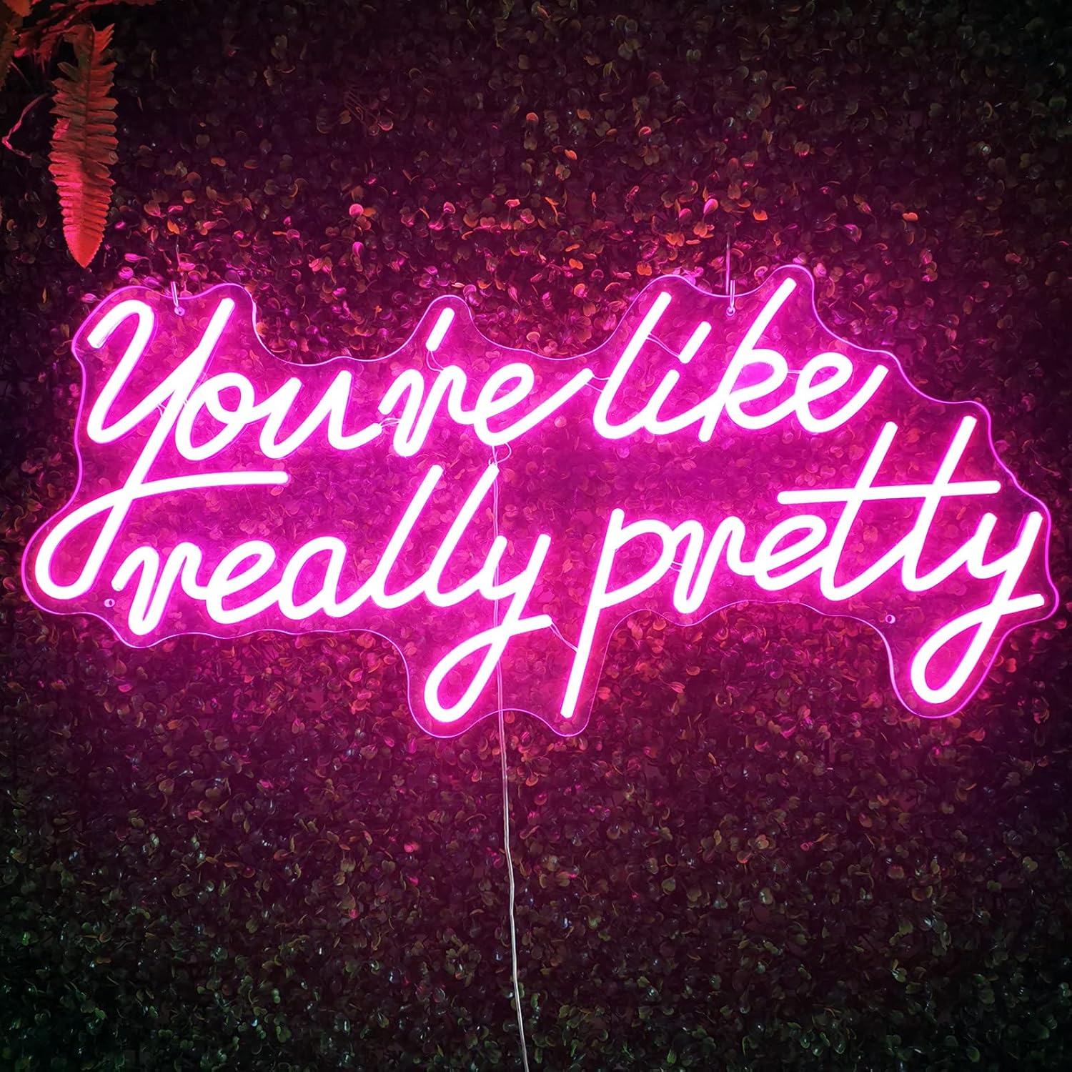You are Like Really Pretty Neon Lights Sign for Wall Decor, Shop, Salon, House, Bar. Large Dimmable Lights Signs Decor of Wedding, Birthday Party - 29.3 Inches (Warm White)