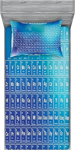 Ambesonne Juego de sábanas y fundas de almohada multicolor