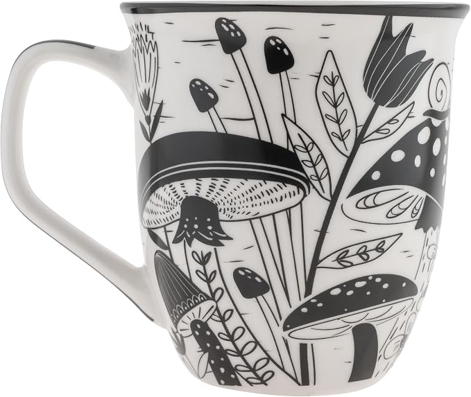 Taza Boho Negro y Blanco 14 oz Karma Gifts Cerámica miniatura 4