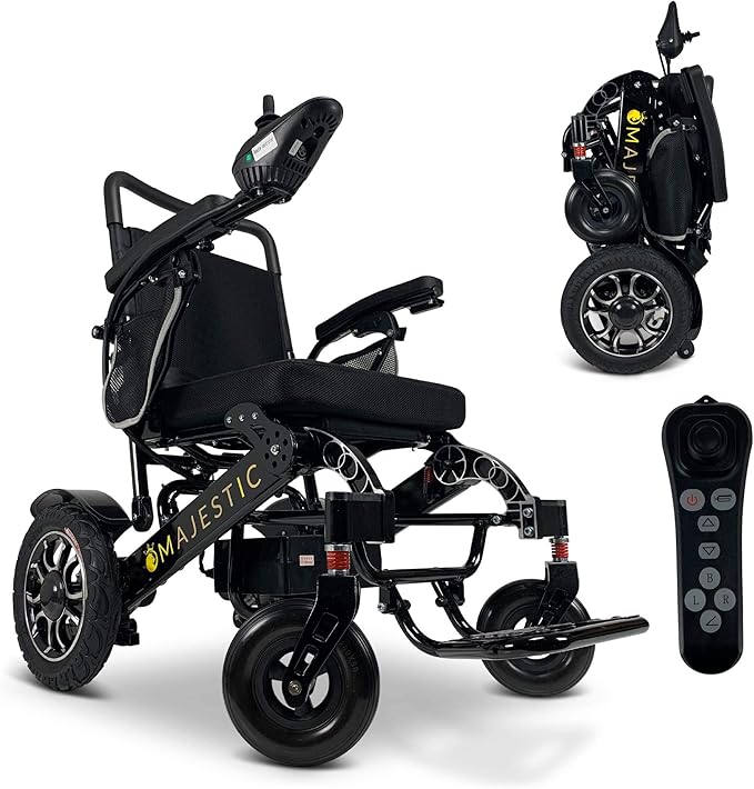Majestic Electric Wheelchair 2022 Automatic Fold Remote Control Power Chair 500