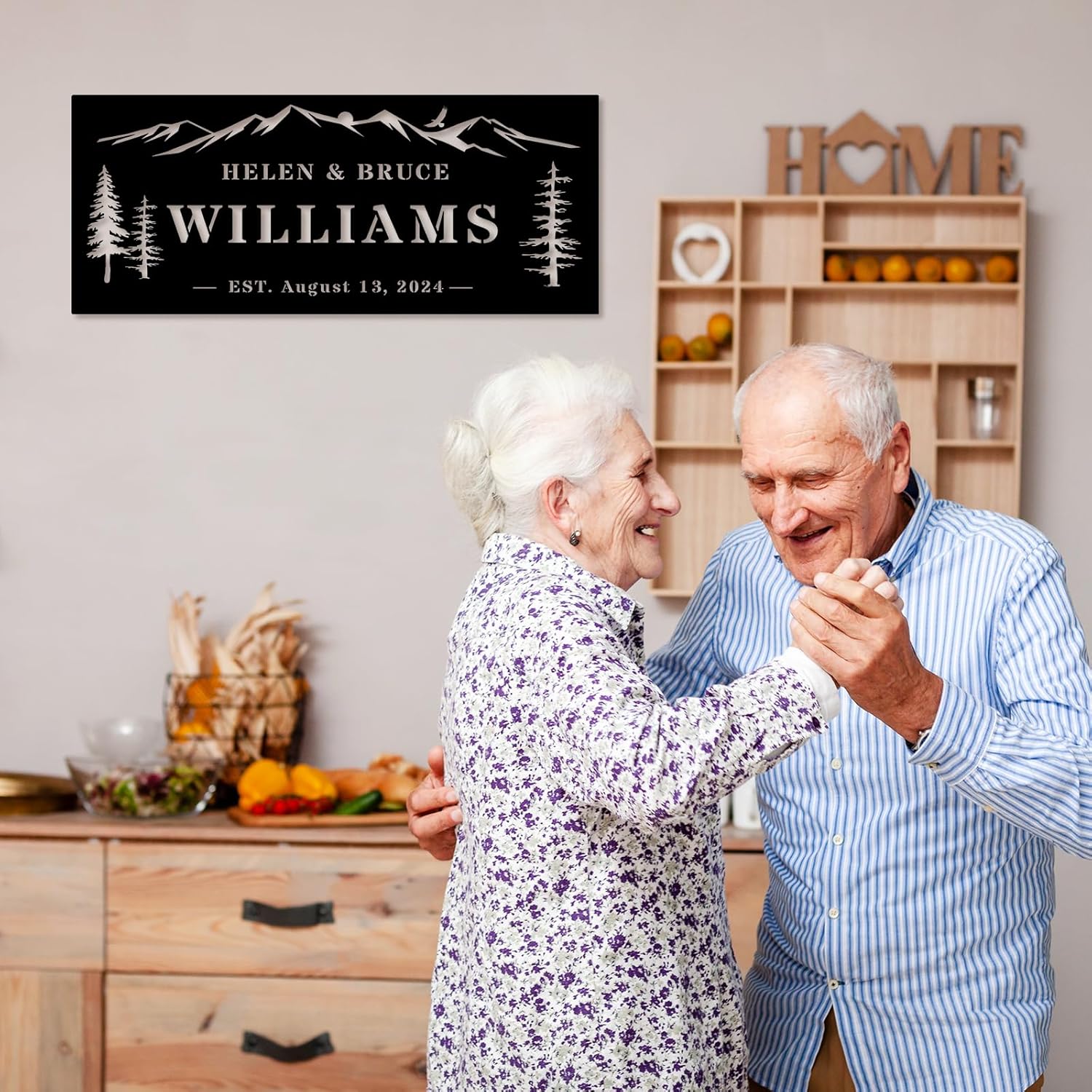 Wedding Gifts for Couples 2025, Personalized Wedding Gift, Custom Family Name Sign, Last Name Sign for Home, Established Signs, Housewarming Gift - Image 5