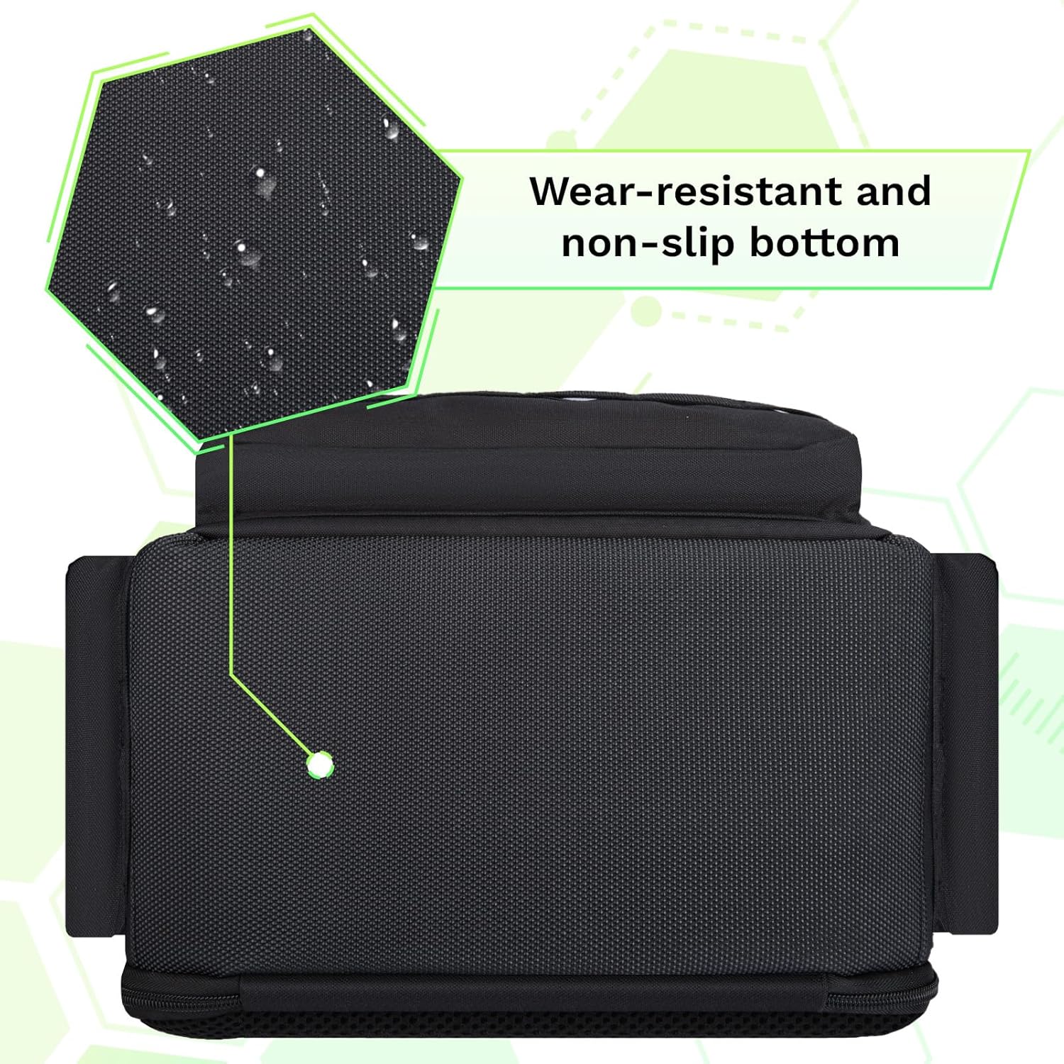 Wigojoy Travel Carrying Case Compatible with Xbox Series X/S, Multiple Pockets of Storage Space Tactical Portable Backpack , Accommodates 15.6'' Laptop and Other Xbox Accessories, Green