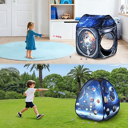 Miniatura 5 de 3 piezas de tienda de campaña para niños + juegos de lanzamiento de bolsas de frijoles, tienda de campaña desplegable para niños, 3 en 1, juegos de
