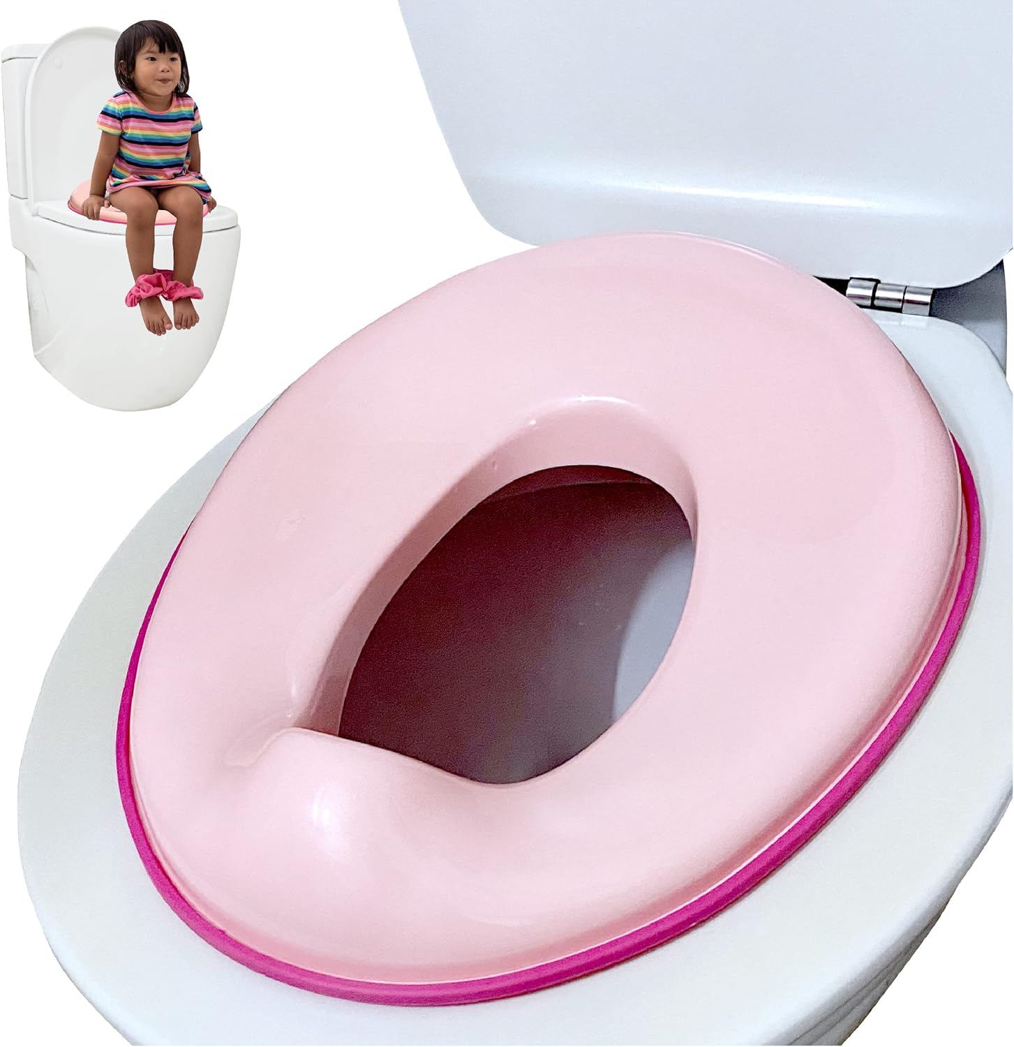 Adaptador de water portátil para bebes y niños. Asiento infantil adaptador de inodoro u orinal de baño para niños y niñas. Silla de vater para todos los años.