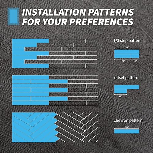 Miniatura 26 de Art3d Paquete de 36 azulejos de vinilo de lujo para despegar y pegar, tablones de madera autoadhesivos de 54 pies cuadrados para cocina, dormitorio