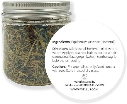 Well's Oil Dried Herb Horsetail | 100% Natural Horsetail Herb | DIY Herbal Infusion Ingredient | Cosmetic Use Only | 0.5 Ounce (14 Gram)