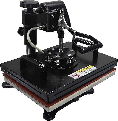 Miniatura 8 de RoyalPress - Prensa de calor 5 en 1 para transferencia de calor por sublimación a color, LED, de 30 - 38 cm, rotación de 360 grados, multifunción,