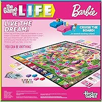 Vista 2 de Hasbro Games The Game of Life: Barbie Edition Juego de mesa A partir de 8 años 2 a 4 jugadores Divertidos juegos familiares para niños