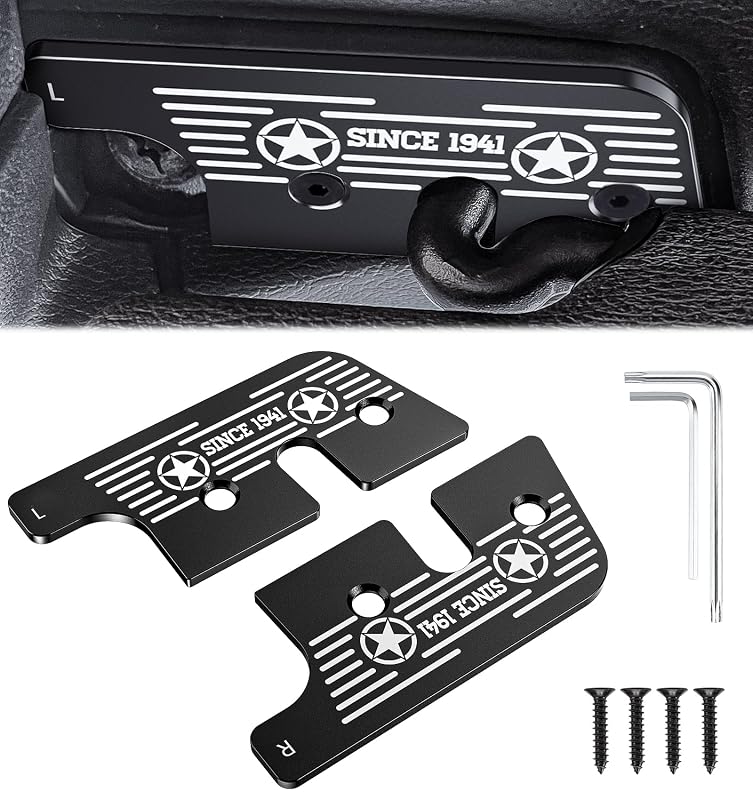 Kit de Reparo do Para-Sol Eamplest para Jeep Wrangler JL JLU e Gladiator JT, liga de alumínio, EW60841US